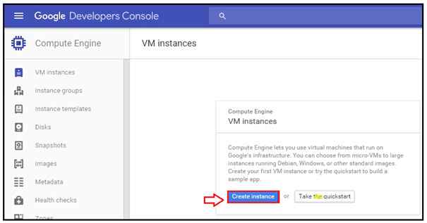 create a VM on Google Cloud